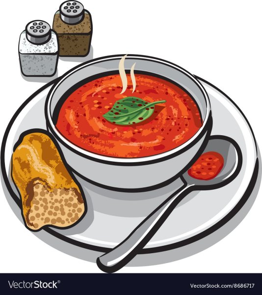 Тарелка супа вектор