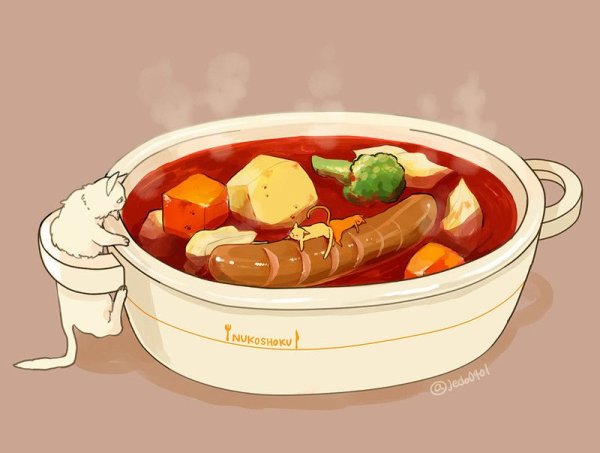 Борщ акварель