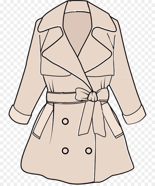 Рисование пальто