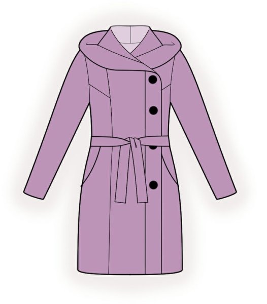 Пальто нарисовать