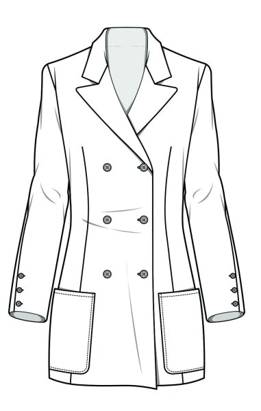 Зарисовка пальто