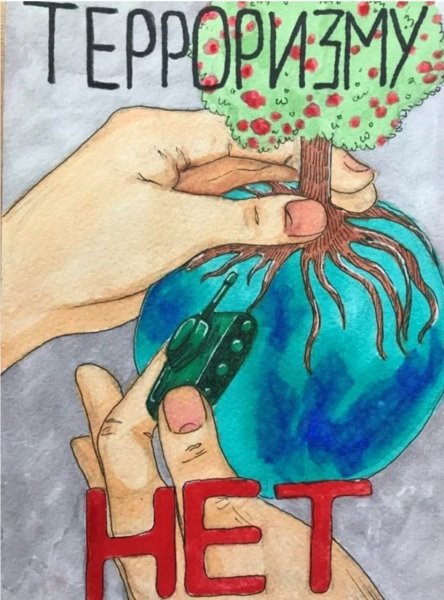 Нет терроризму рисунки