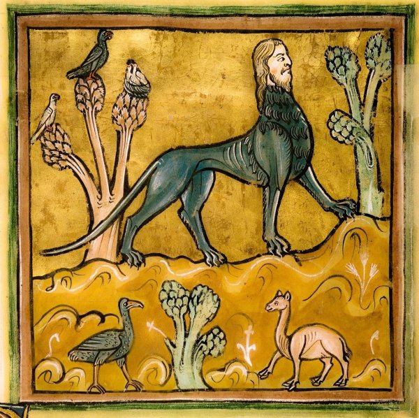 Лев Рочестерский Бестиарий миниатюры