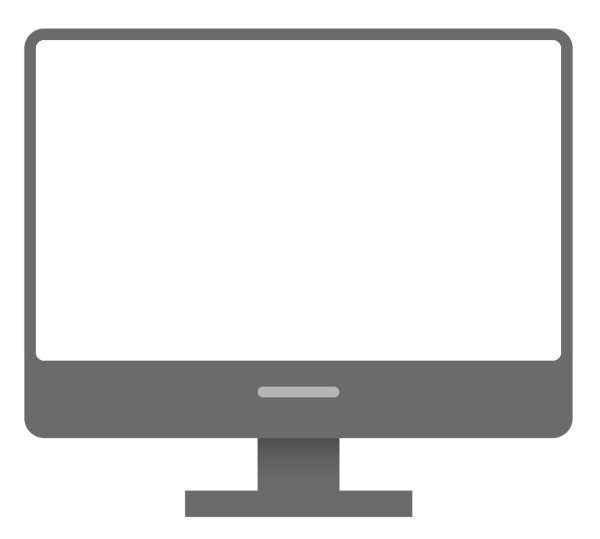 Белый фон экрана монитора