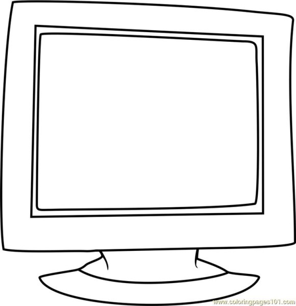 Монитор раскраска