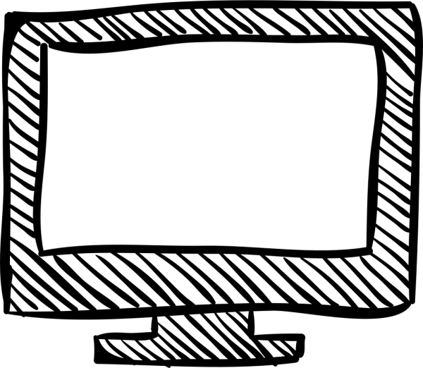 Экран компьютера рисунок