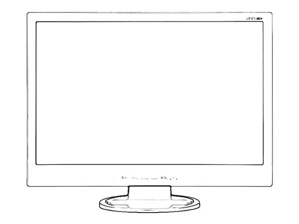 Телевизор раскраска для детей