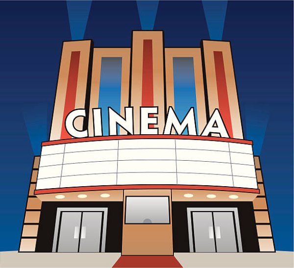 Кинотеатр мультяшное здание