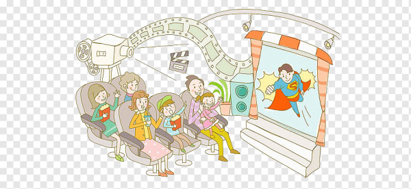 Кинотеатр иллюстрация