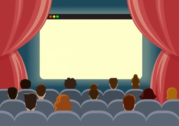 Нарисовать кинотеатр