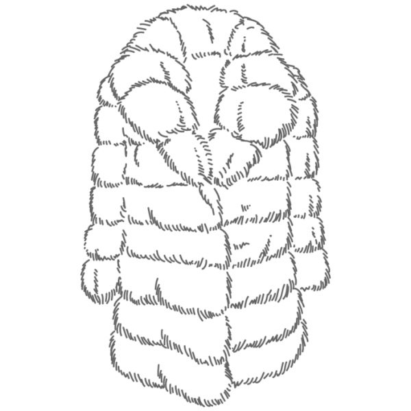 Шубка раскраска для детей