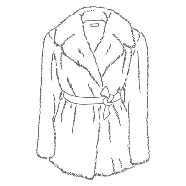 Раскраска шуба