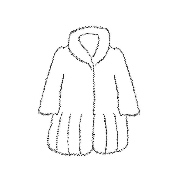 Раскраска шуба