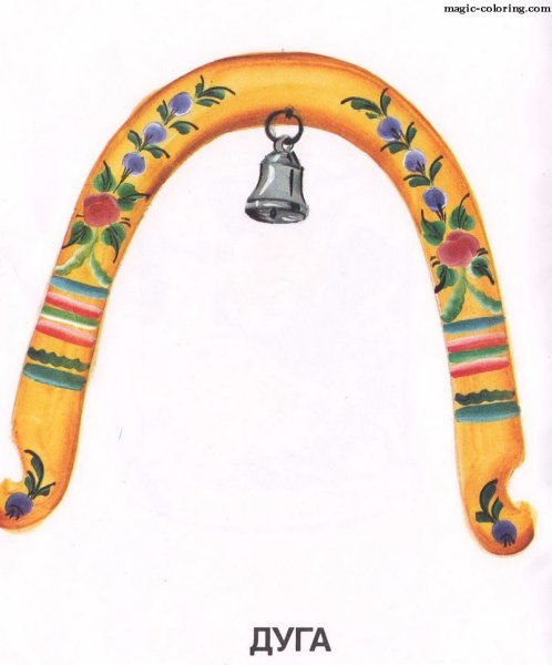 Коромысло расписное