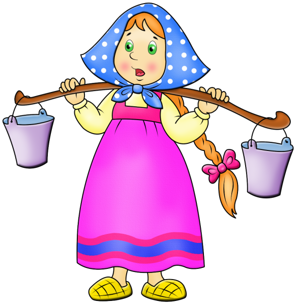 Коромысло с ведрами