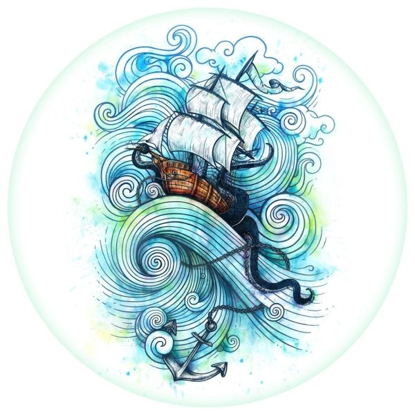 Стилизованные волны