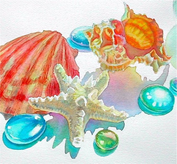 Разукрашка морской конек