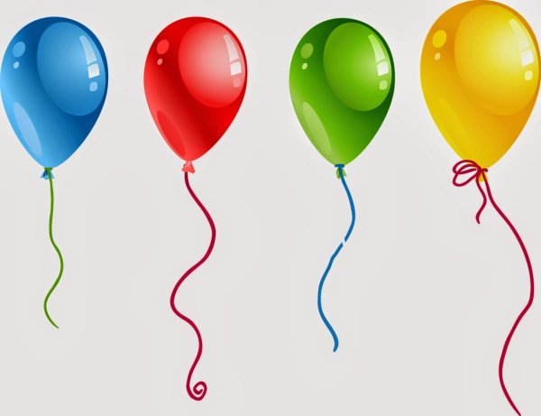 Воздушный шарик мультяшный