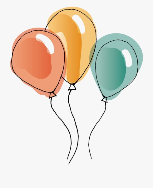 Воздушные шары раскраска