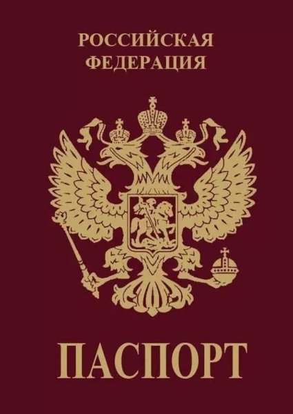 Паспорт РФ обложка