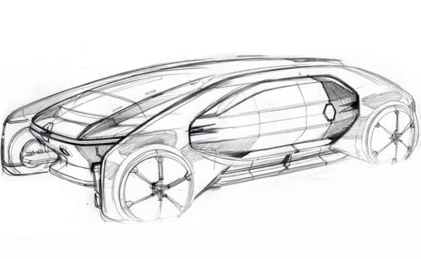 Эскиз машины будущего