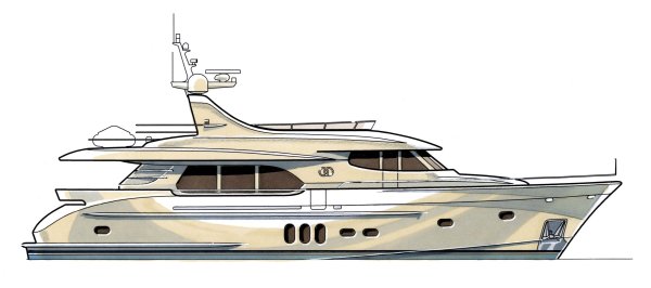 Нарисовать яхту