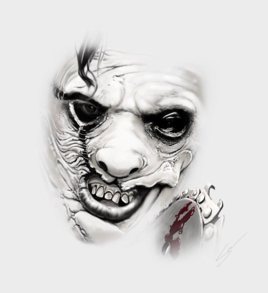 Череп скетч