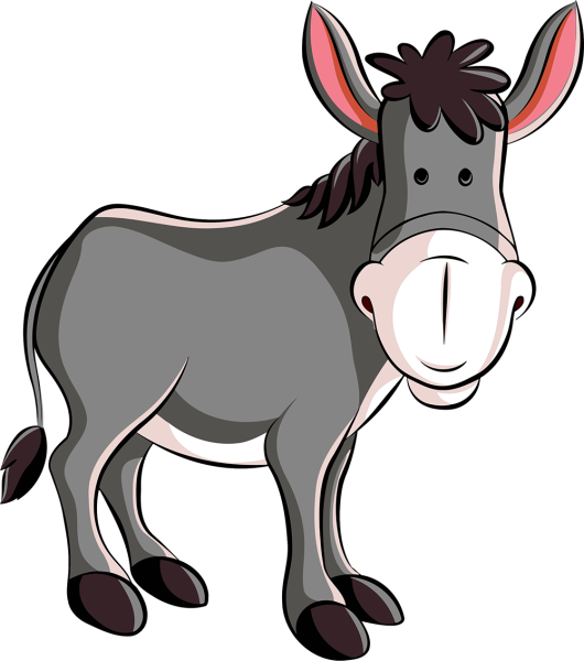 Осел мультяшный