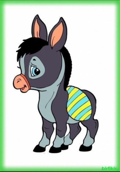 Ишак мультяшный