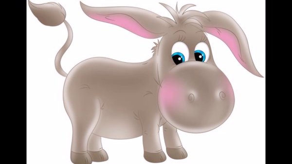Ослик картинка для детей