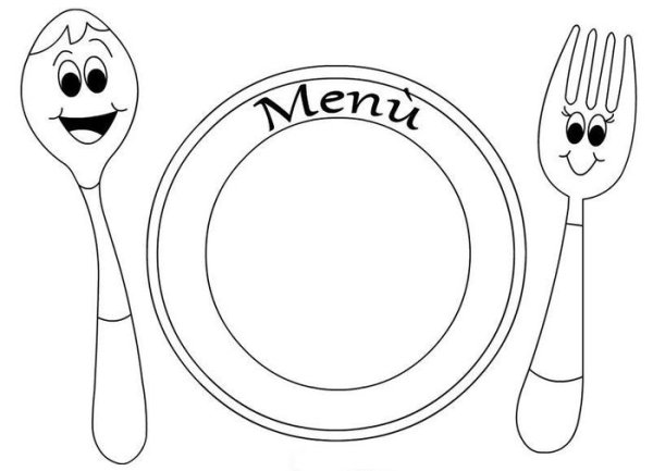 Меню шаблон векторный