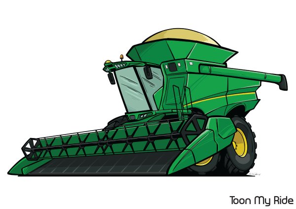 Комбайн вектор контур