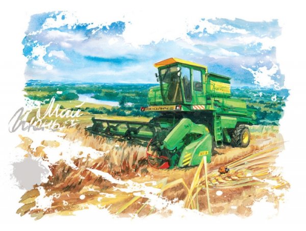 Комбайн в поле