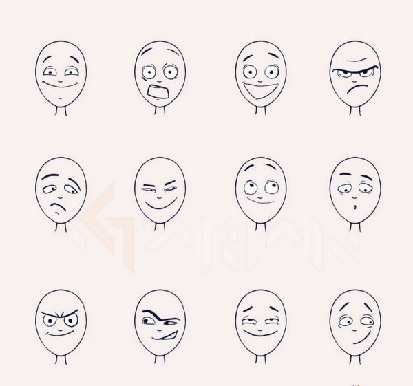 Эмоции человека для рисования