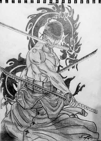 Ророноа Зоро эскиз