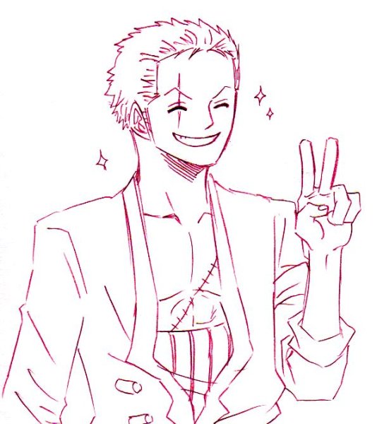 Зоро Ван Пис для рисования