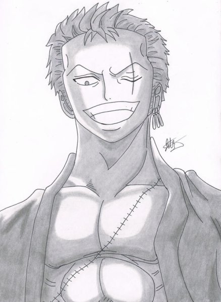 Ван Пис нарисовать Зоро