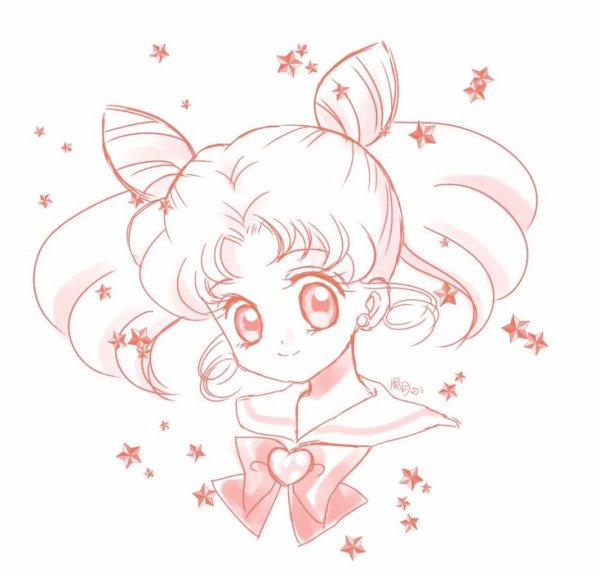 Сейлор Мун каррандашом