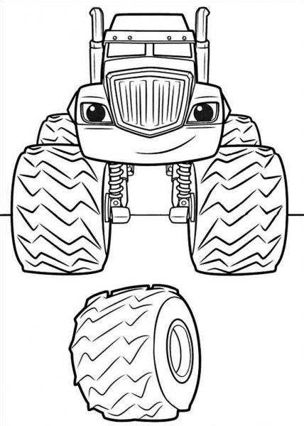 Монстер трак Вспыш раскраска