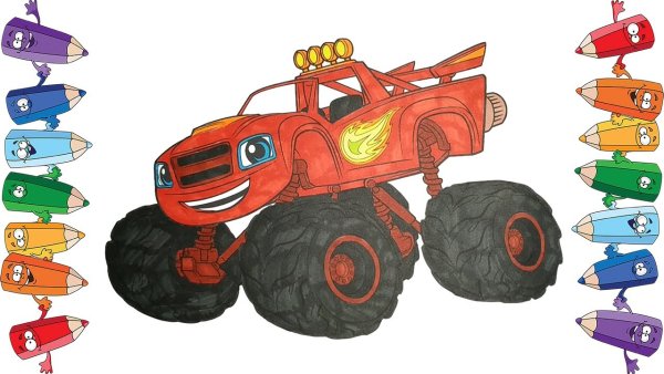 Монстр трак Вспыш мультики