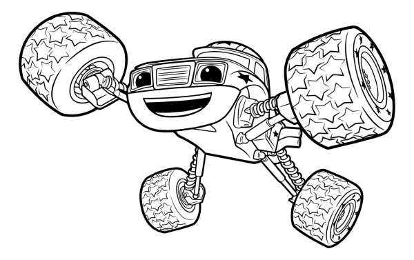 Раскраска Смельчак чудо машинки