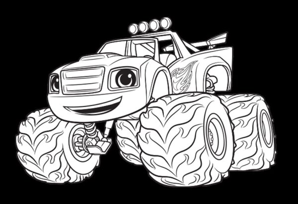 Раскраска Вспыш и чудо машинки