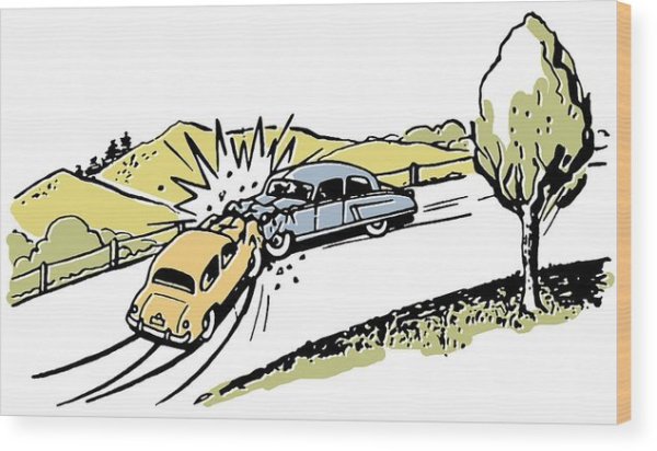 Автомобильная авария рисунок