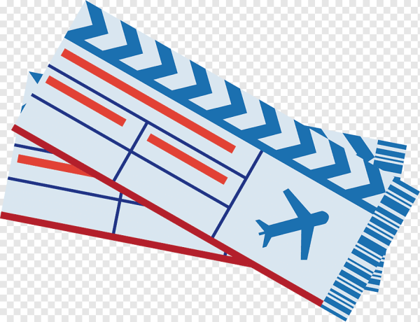 Билет на самолет клипарт