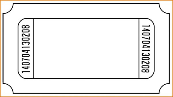 Макет билета