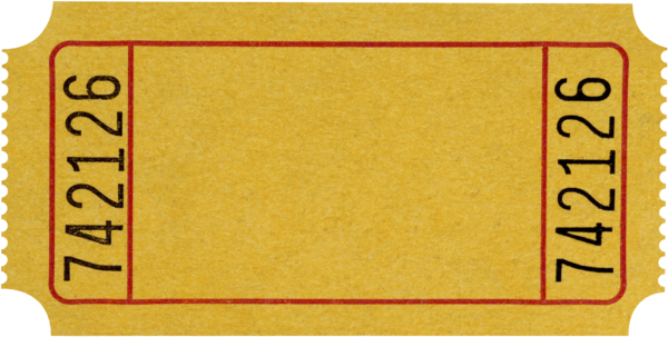 Билет для детей на прозрачном фоне