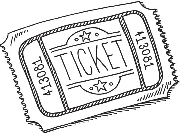 Раскраска билет