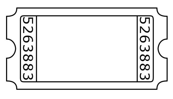 Раскраска билет