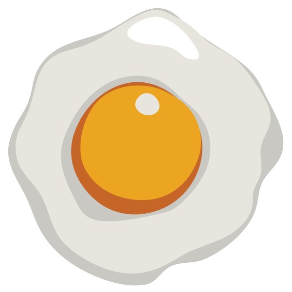 Яичница мультяшная