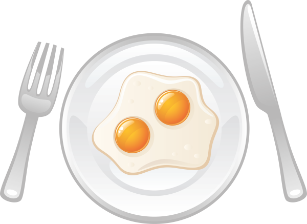 Завтрак на прозрачном фоне